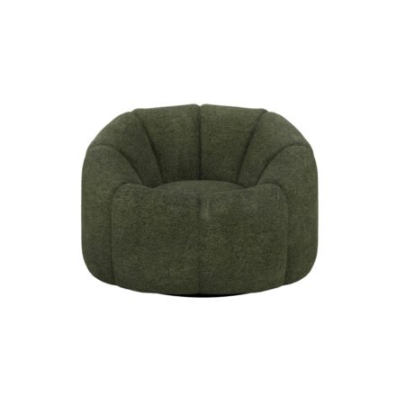 LPD Nao Basil Chenille Boucle Swivel Accent Chair