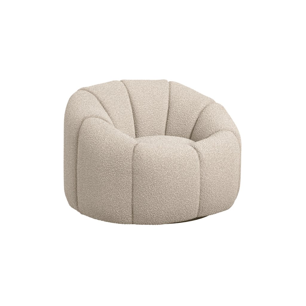 LPD Nao Buff Boucle Swivel Accent Chair 3 LPD Nao Buff Boucle Swivel Accent Chair