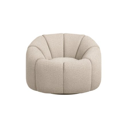LPD Nao Buff Boucle Swivel Accent Chair