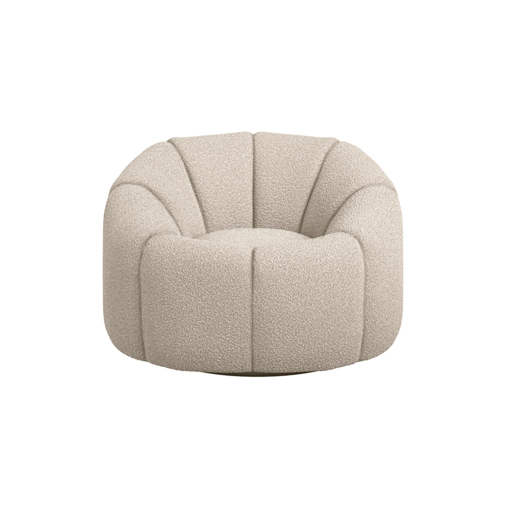 LPD Nao Buff Boucle Swivel Accent Chair 2 LPD Nao Buff Boucle Swivel Accent Chair
