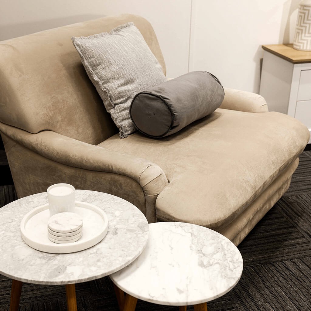 LPD Plumpton Beige Velvet Cuddle Chair 7 LPD Plumpton Beige Velvet Cuddle Chair