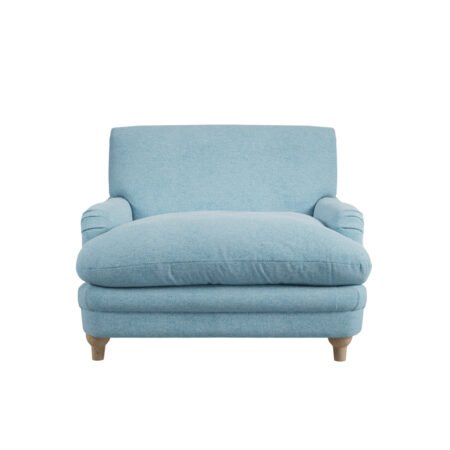 LPD Plumpton Duck Egg Blue Chenille Cuddle Chair