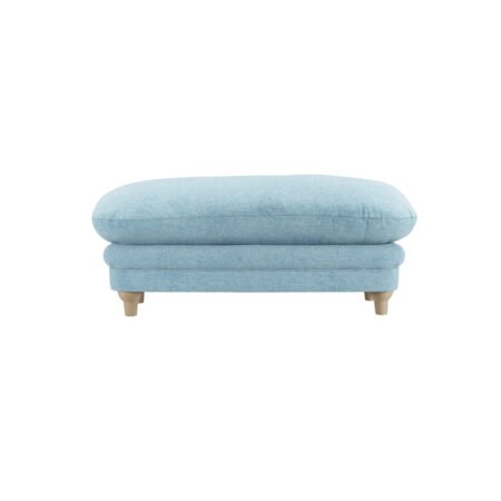 LPD Plumpton Duck Egg Blue Chenille Footstool