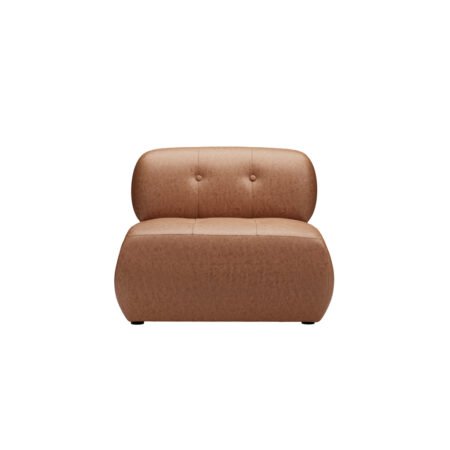 LPD Reese Tan Faux Leather Accent Chair