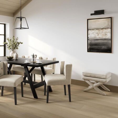 LPD Rhode Stone Linen Blend Stool lifestyle