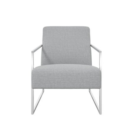 LPD Ritz Dove Grey Tweed Accent Chair
