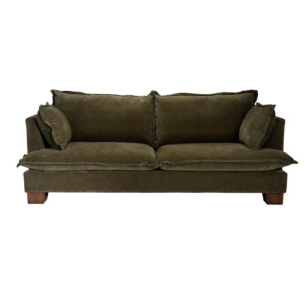 LPD Suffolk Olive Chenille 3 Seater Sofa