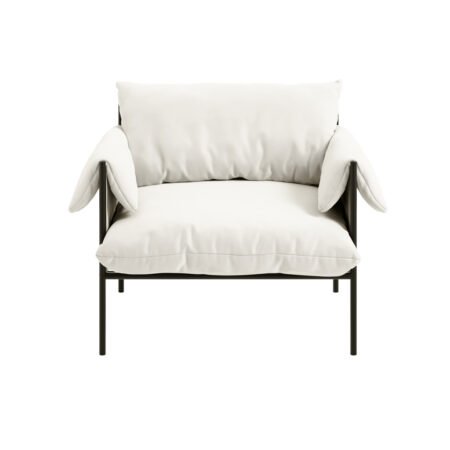 LPD Wardour White Woven Accent Chair