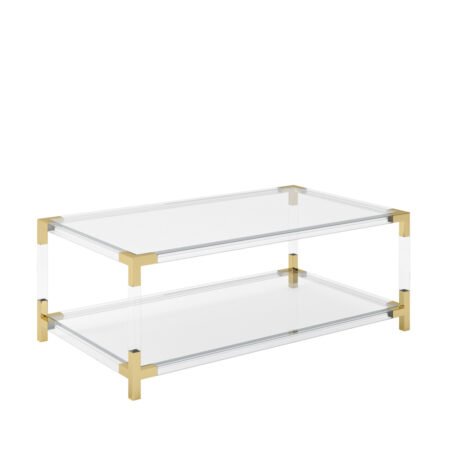 LPD Amangiri Clear Acrylic Rectangular Coffee Table