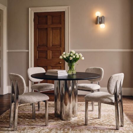 LPD Amari Powder Dining Chair lifestyle