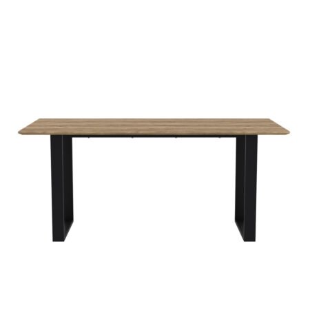 LPD Antibes Black Dining Table and 4 Carlo Black Carver Chairs table