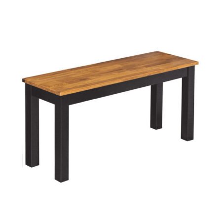 LPD Copenhagen Black Oak Dining Bench, 100 cm