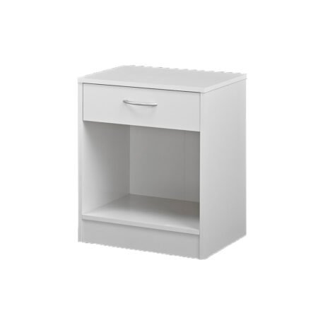 LPD Delta White Bedside Table