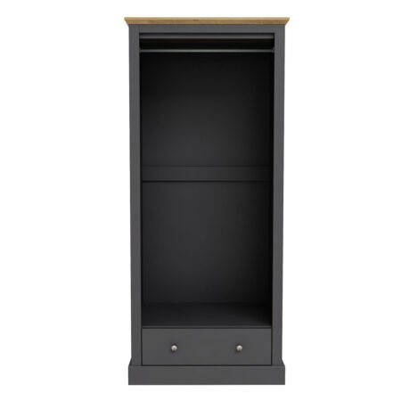 LPD Devon Charcoal Double Wardrobe