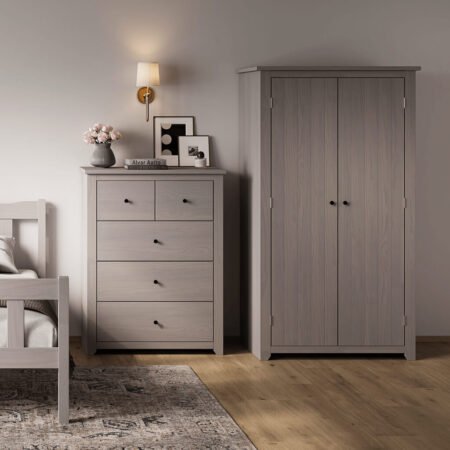 LPD Havana Grey 2 Door Wardrobe lifestyle