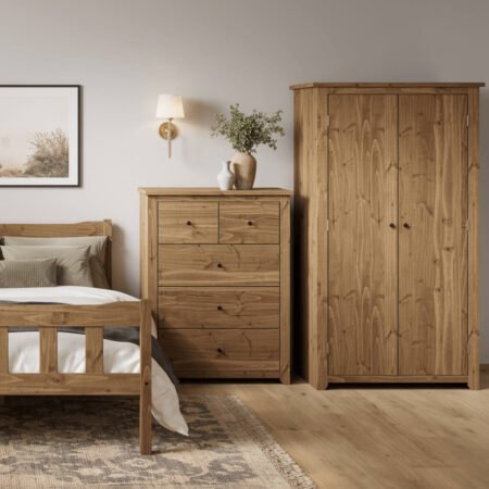 LPD Havana Pine 2 Door Wardrobe lifestyle