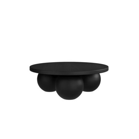 LPD Kenji Black Round Coffee Table