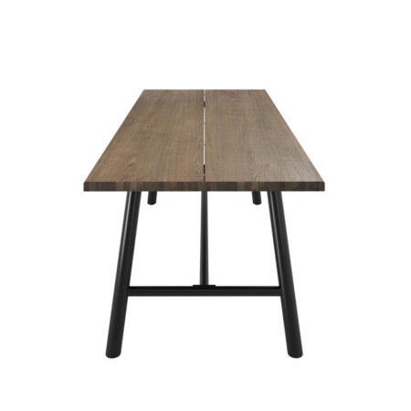 Zhomes 40 LPD Louie Coffee Dining Table and 6 Nova Black Chairs table