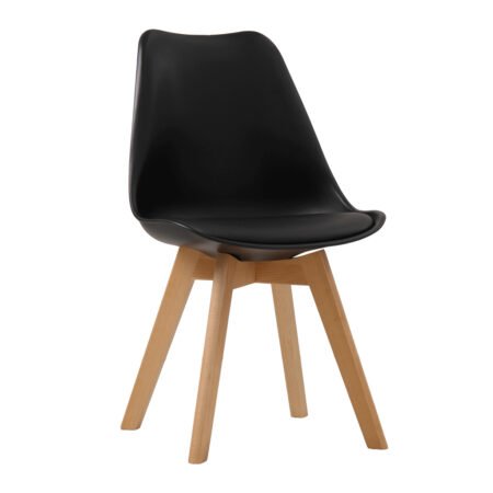 LPD Louvre Black Dining Chairs, Set of 2