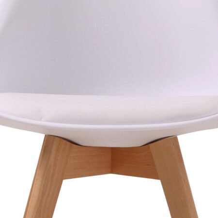 LPD Louvre White Dining Chairs, Set of 2