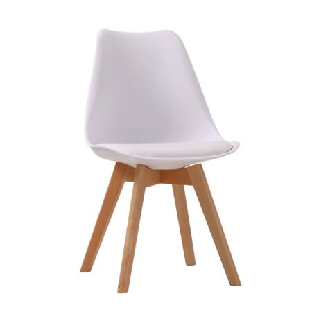 LPD Louvre White Dining Chairs, Set of 2