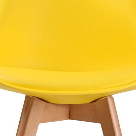 LPD Louvre Yellow Dining Chairs, Set of 2