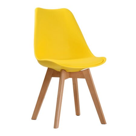 LPD Louvre Yellow Dining Chairs, Set of 2