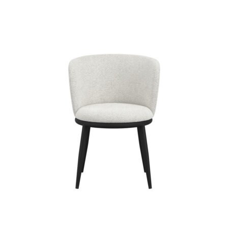 LPD Nova Ivory Velvet Dining Chairs, Set of 2