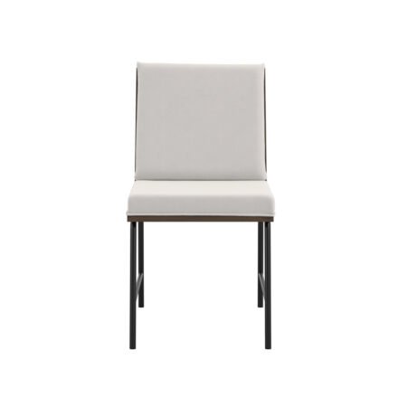 LPD Scout White Cotton Blend Dining Chairs, Set of 2