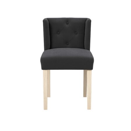 LPD Shay Anthracite Linen Winged Dining Chair