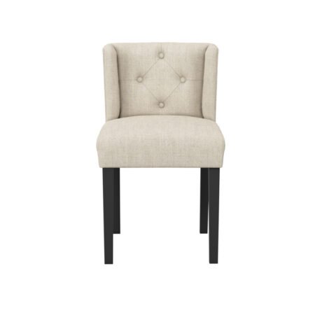 LPD Shay Stone Linen Winged Dining Chair