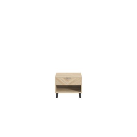 LPD Stockholm Chevron 1 Drawer Bedside Table