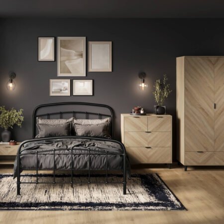 LPD Stockholm Chevron 4 Drawer Chest of Drawers lifestyle