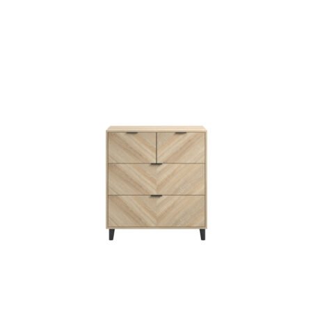 LPD Stockholm Chevron 4 Drawer Chest of Drawers