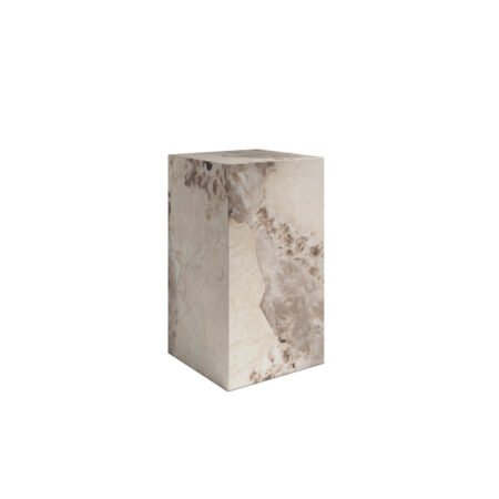 LPD Sur Pandora Marble Effect Small Pedestal Table