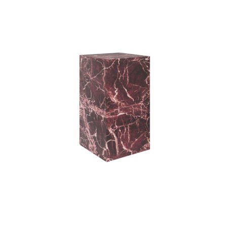 LPD Sur Rosso Levanto Marble Effect Small Pedestal Table