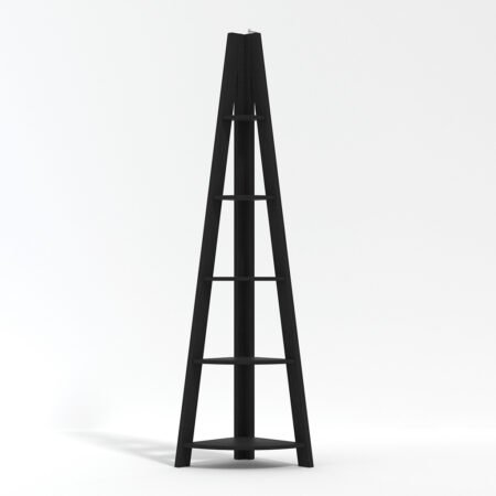 LPD Tiva Black Corner Ladder Shelf