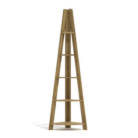 LPD Tiva Oak Corner Ladder Shelf