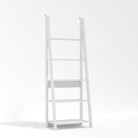 LPD Tiva White Ladder Bookcase